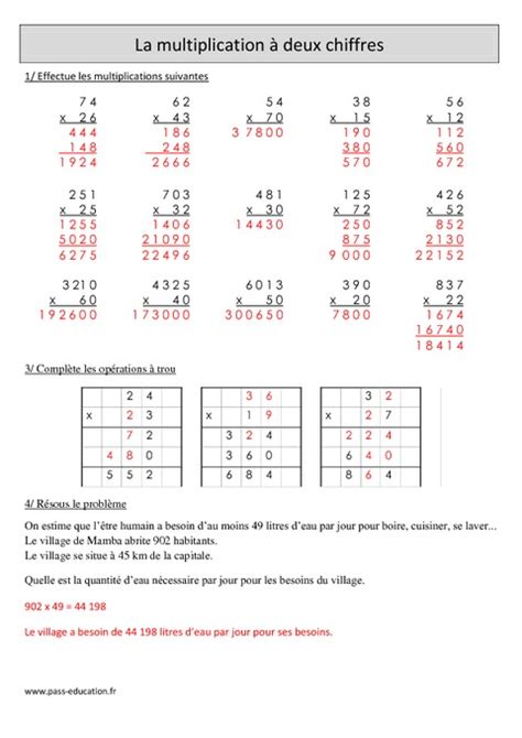 multiplucation|multiplication à 2 chiffres.